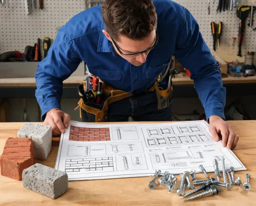 Installer checking anchor selection guide